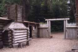 Interior of Fort Clatsop Stockade, Astoria, OR