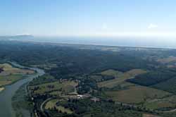 Aerial View, Looking South Toward Salt Works From Fort Clatsop